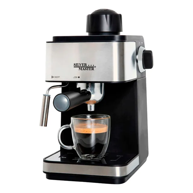 Cafetera Espresso Automática 4 Tazas 3.5bar 800w Espuma Negro