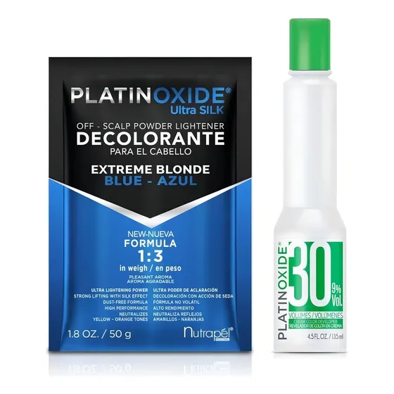 Decolorante Nutrapel Platinoxide Decolorante Nutrapel Platinoxide Tono Azul Para Cabello