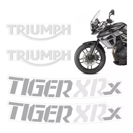 Kit Adesivos Tanque Triumph Tiger 800 Xrx Moto Escura