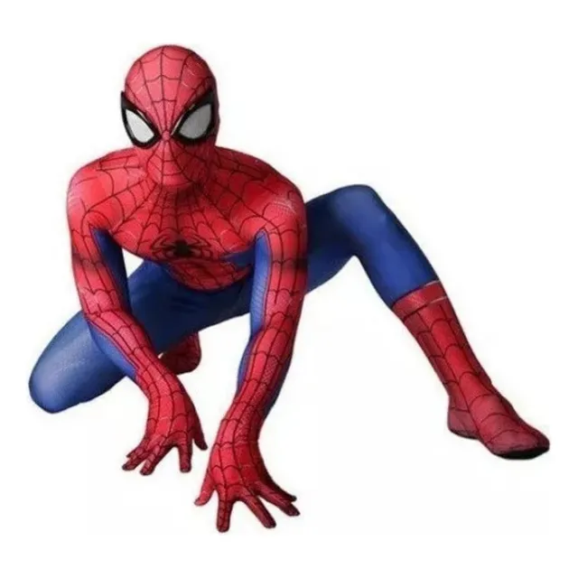 Para 2024 Adultos Spiderman Traje De Cosplay Medias Rojo 
