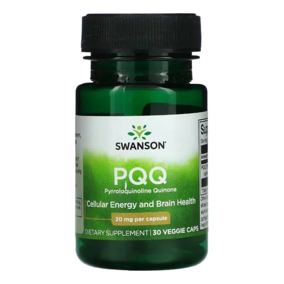 Pqq 20 Mg 30 Caps Swanson Usa Pirroloquinolina Quinona Sin Sabor