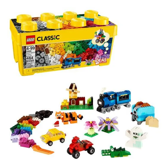 LEGO® Classic Caixa Média de Peças Criativas; 484 peças em 35 cores
