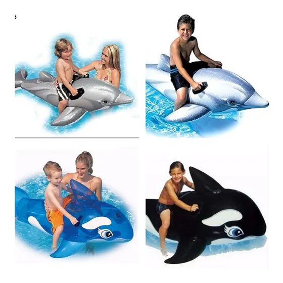 Flotador Para Piscina Delfín Intex 58539 (nuevo En Su Caja)