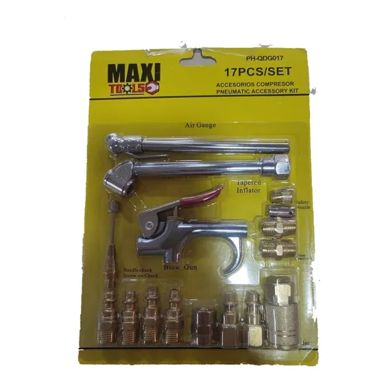 Kit De Acoples Para Compresor 17 Piezas Maxi Tools