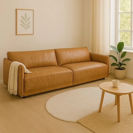 Sillón 3 Cuerpos 100% Cuero Sofa Premium Romeo Lcm