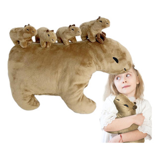 Juguete Carpincho Carpinchos Y Bebés De Peluche Suave Animal Juguete Carpincho Carpinchos Y Bebés De Peluche Suave Animal