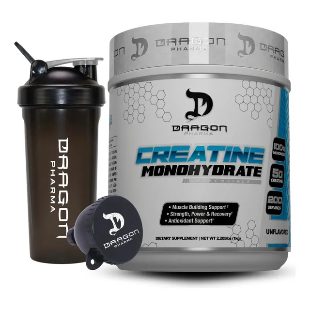 Creatina Monohidratada 1 Kilo Dragon Pharma Labs