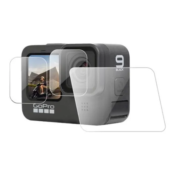 Peliculas Vidro Para Gopro Hero9 E Hero10 Black