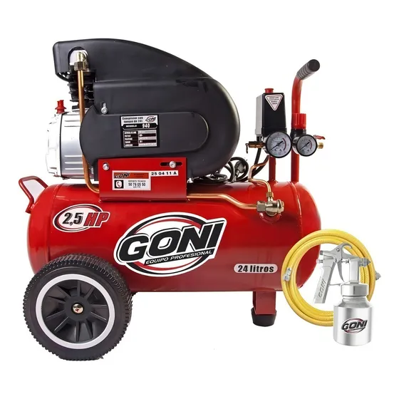 Compresor de aire eléctrico Goni 940P 24L 2.5hp 127V