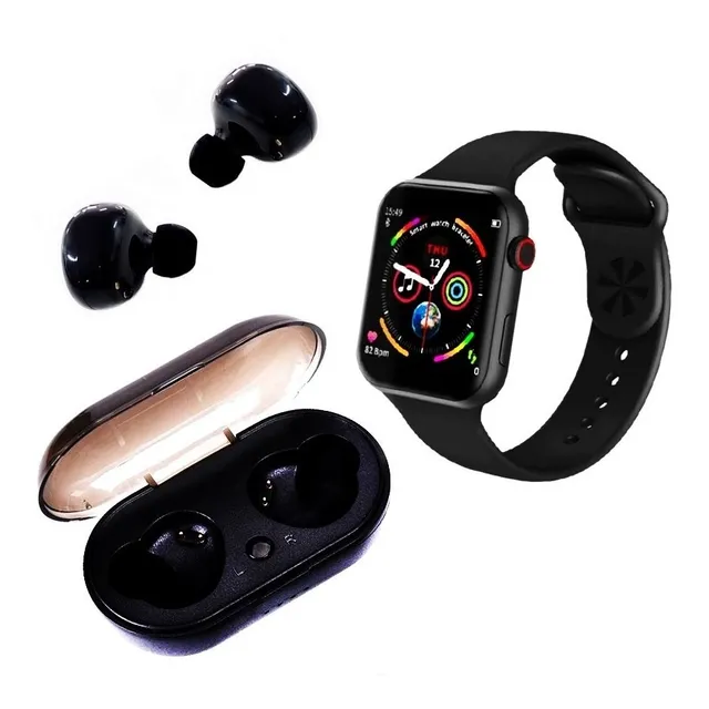 Kit Fone Sem Fio + Pulseira Relógio Inteligente Smartwatch