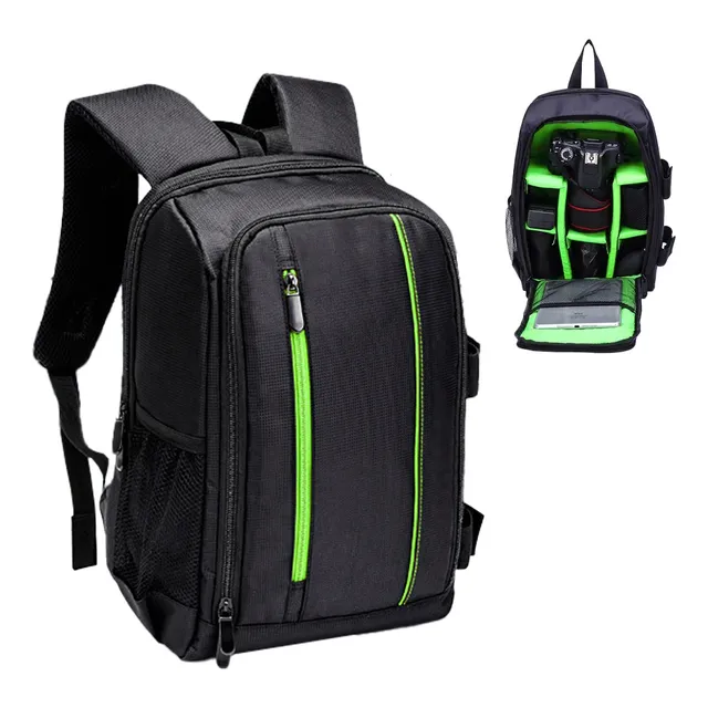 Mochila Para Cámara Con Múltiples Bolsillos Impermeable Gadnic JSU-91 color Negro
