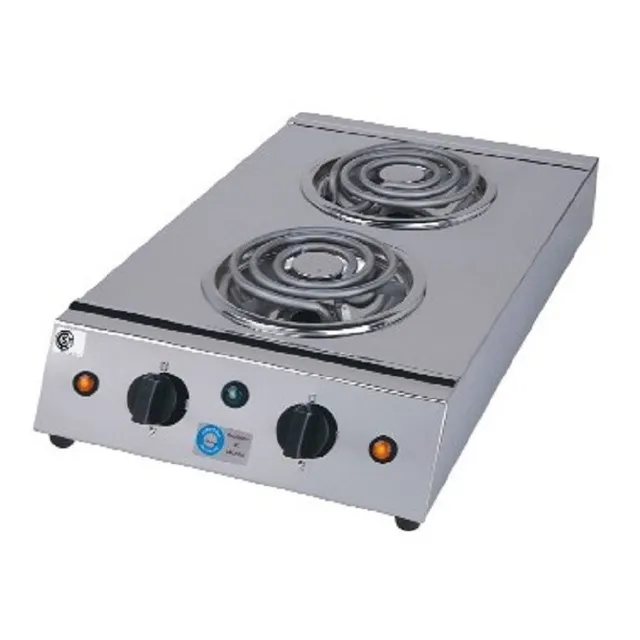 Anafe Electrico 2 Hornallas Acero Inoxidable Anion 106