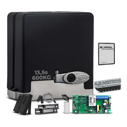 Kit Motor Portão Eletrônico Ppa Dz Stark 450 1/4 Jetflex