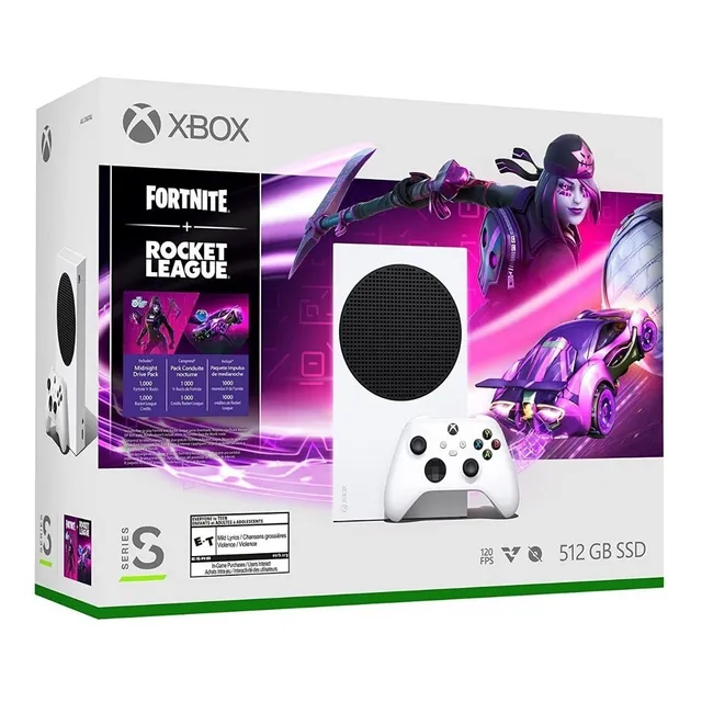 Xbox Series S Edición Fortnite Midnight Drive + 1000 V-bucks