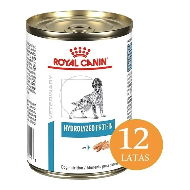 12 X Latas Royal Canin Hydrolyzed Protein Perros 385gr. Np