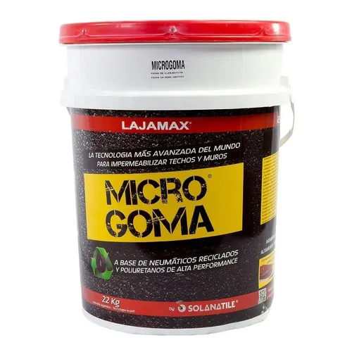 Membrana Microgoma Impermeabilizante Para Piso Y Pared Color Gris 20 L