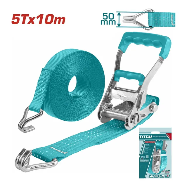 Faja Cincha 10m X 50mm Carga 5 Ton Total Tools