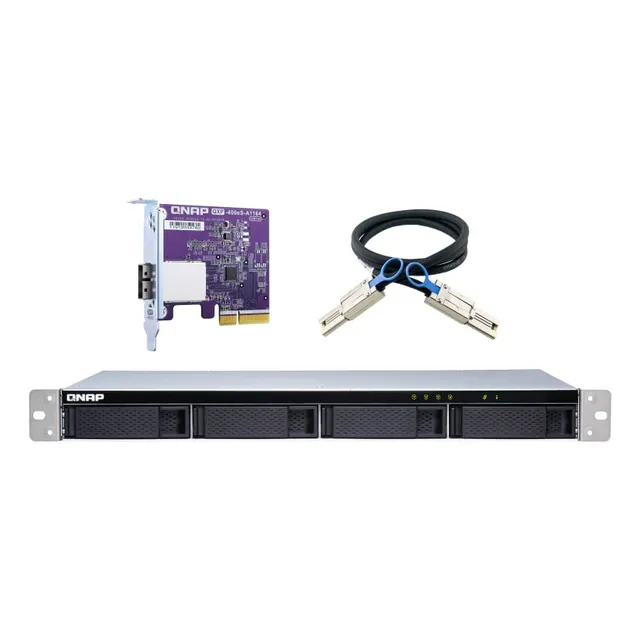 Qnap Tl-r400s 4 Bahías 1u Montaje En Rack Sata 6gbps Jbod