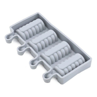 Forma Silicone - Picolé Cakesicle 4 Cavidades - 1 Unidade Forma Silicone - Picolé Cakesicle 4 Cavidades - 1 Unidade