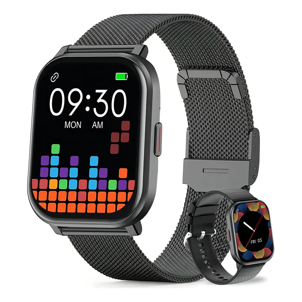 Smartwatch Mertto ZL99J Com Chamadas Bluetooth e Tela HD 2.01" Para Android e iOS