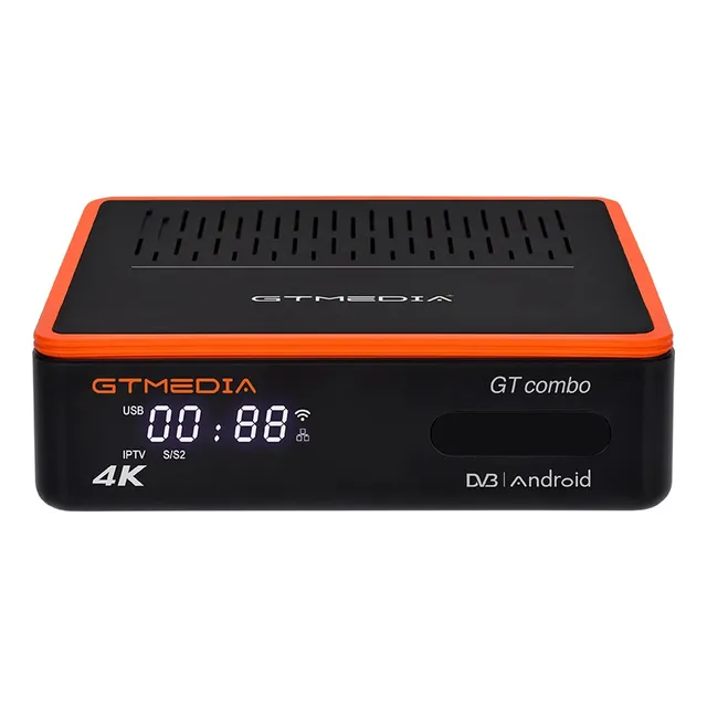 Caja De Tv Android 4k Con Receptor Híbrido Sat/tdt/cable