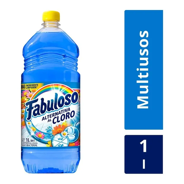 Limpiador Líquido Fabuloso Alternativa Al Cloro Multiusos 1l
