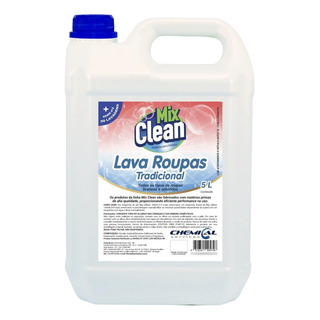 Lava Roupas Líquido Para Máquina De Lavar Galão 5l Mix Clean Lava Roupas Líquido Para Máquina De Lavar Galão 5l Mix Clean