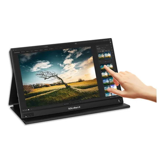 Monitor Pantalla Portátil Gamer Touch Solarmax 16 2k 120hz Color Negro