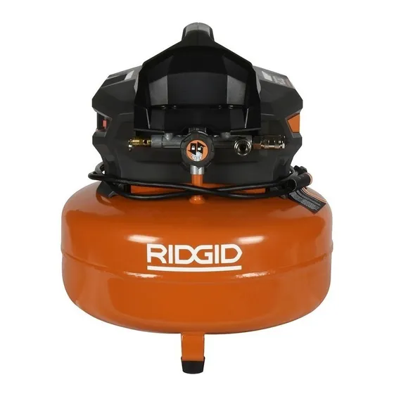 Compresor de aire eléctrico portátil Ridgid OF60150HB 6gal 1.5hp 127V naranja