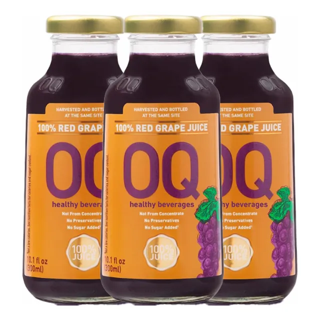 Pack 3x Jugo De Uva Natural - Oq 300ml