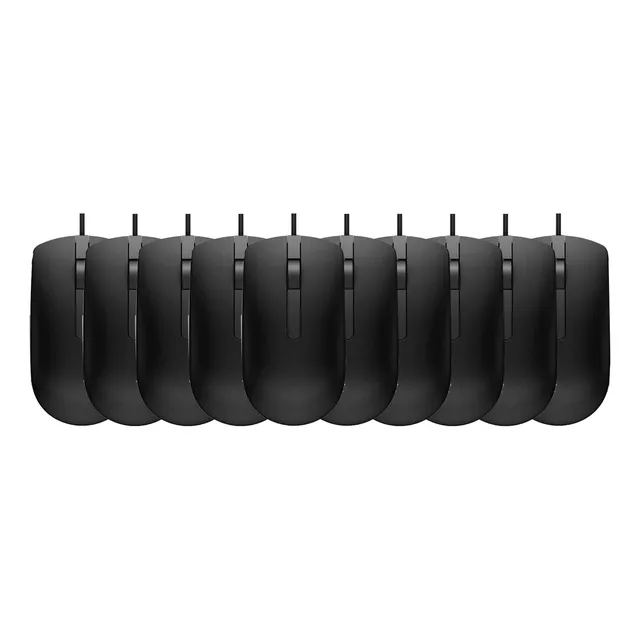 Kit De 10 Mouse Dell Alambrico Ms116 Optico 1000ppp Botonx2
