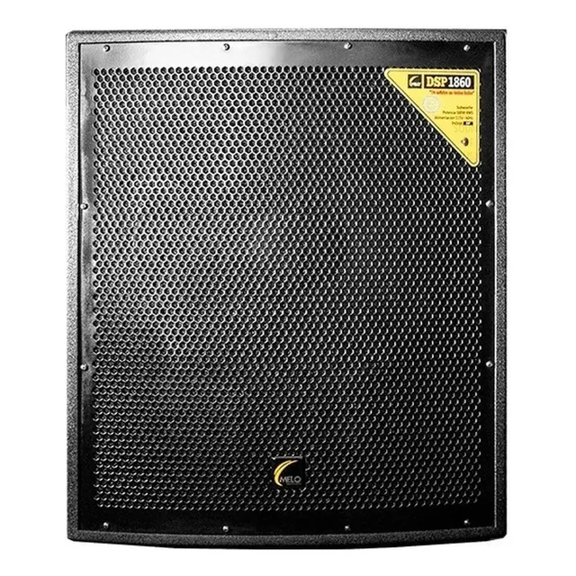 Subwoofer Melo DSP1860 500W Negro, Filtro Activo, Conexión XLR, 127V