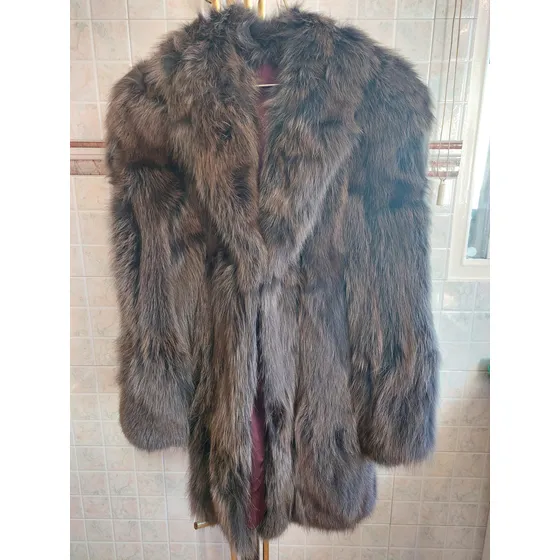 Abrigo Tapado Chaqueta Piel Natural  Talle M