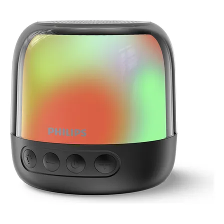 Parlante Bluetooth Philips Tas1108 Negro Con Luces