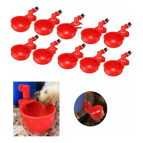 Para A-a Kit Bebedouro Galinheiro 10 Unidades Práticas P/