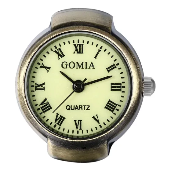 Reloj De Anillo Clásico Redondo Elastico Cuarzo Para Navidad