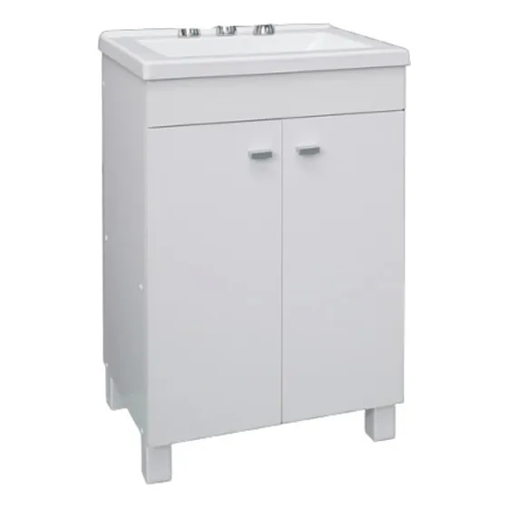Vanitory alba de pie 3 agujeros Blanco 52cm Blanco Amube