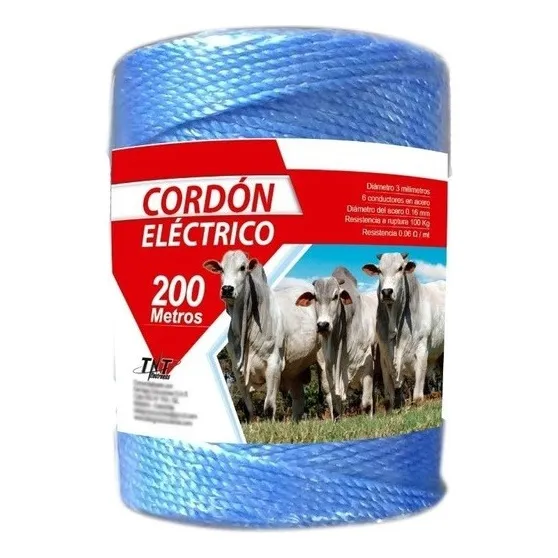 Cordon Electrico Para Cerco 3 Mm X 200 Mts Soluplasti