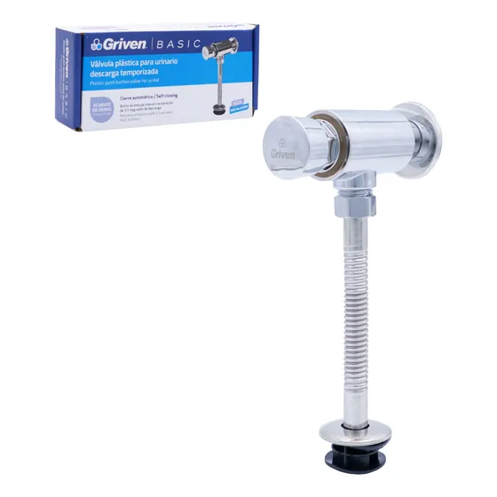 Llave Para Urinario Plastico Cromado Griven