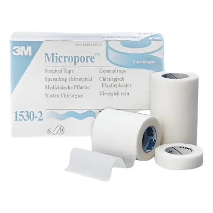 Tela Cinta Micropore 50mm 3m Sin Carrete (3 Unidades)