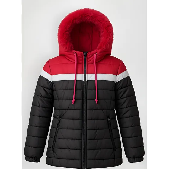 Jaqueta Puffer Feminina Infantil Forrada Impermeavel Bobojac