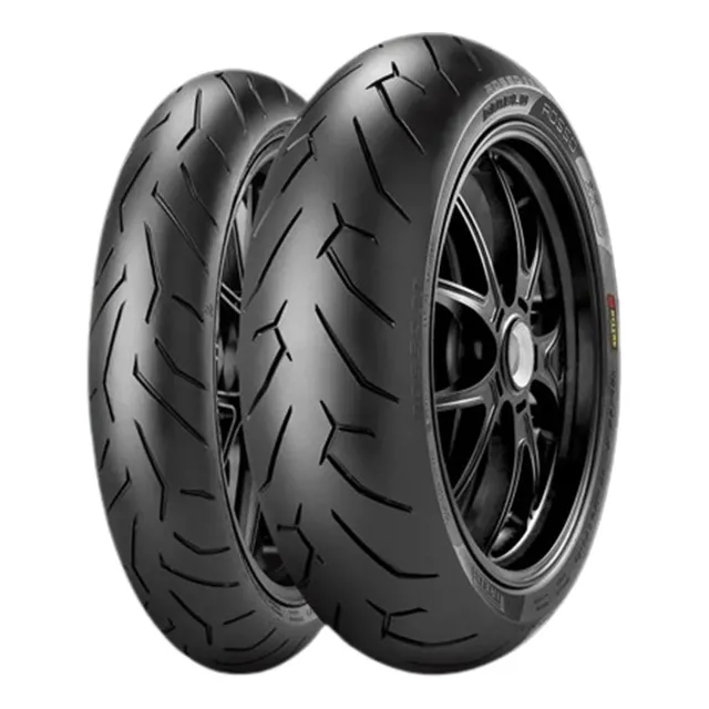 Kit 2 Pneus 120/70-r17 + 180/55-r17 Pirelli Diablo Rosso 2