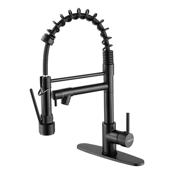 Grifo Monomando Fregadero Llave Mezcladora Para Cocina Negro