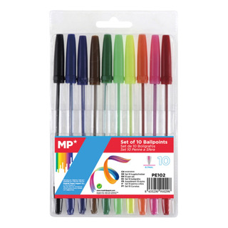 Boligrafos De 10 Colores Tinta Colores Exterior Transparente Boligrafos De 10 Colores Tinta Colores Exterior Transparente