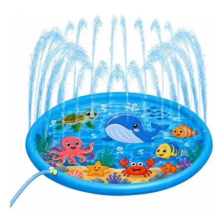 Piscina Fonte Chafariz Infantil Animais Pet Crianças Tapete Azul