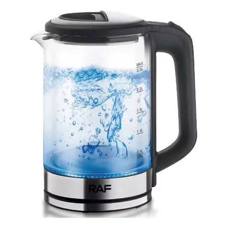 Hervidor De Agua Eléctrico 1500w 2,5lts Base Gira 360° Raf Color Plateado