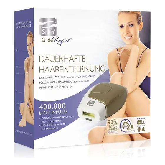 Silk'n Ipl Glide Rapid Depiladora Láser 400.000 Pulsos