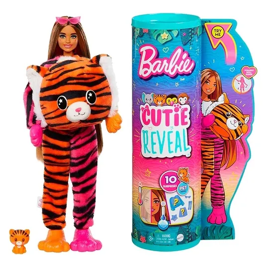 Barbie Cutie Reveal Animales De La Jungla Hkp97 Mattel