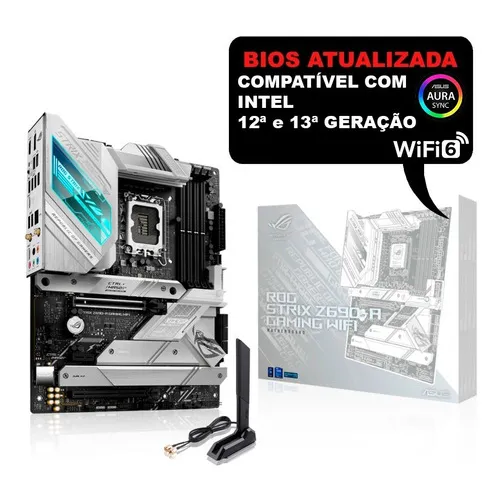 Placa Mãe Asus Rog Strix Z690-a Gaming Wifi Ddr5 1700 Br