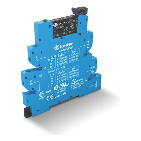 Rele Interface Finder Slim 39.11.0.024.0060 24dc/ac 6a